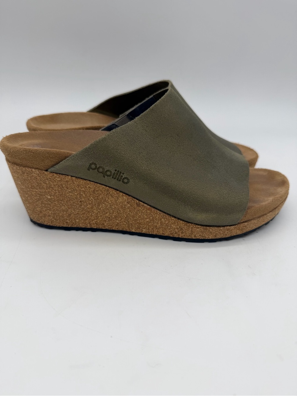 Papillio Birkenstock Namica Metallic Sand Gold Size 7 Wedges